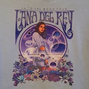 🕯lana del rey🕯LA T○ +HĖ M○○N T○UR Teeshirt Size Small